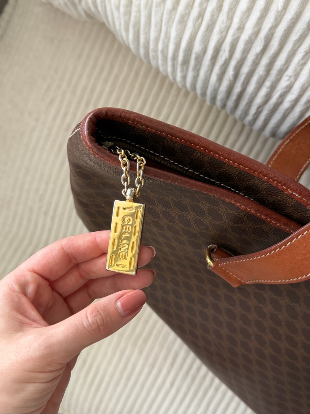 Vintage Celine Macadam Tote Bag - Picture 5 of 11